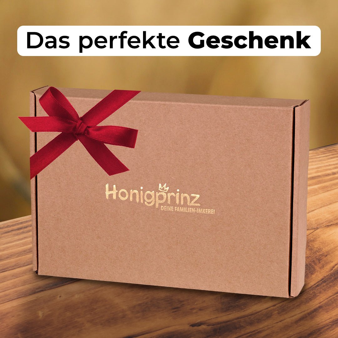 Geschenksets mit Honig, Tee &amp; Propolis – Nachhaltig verpackt - Honigprinz