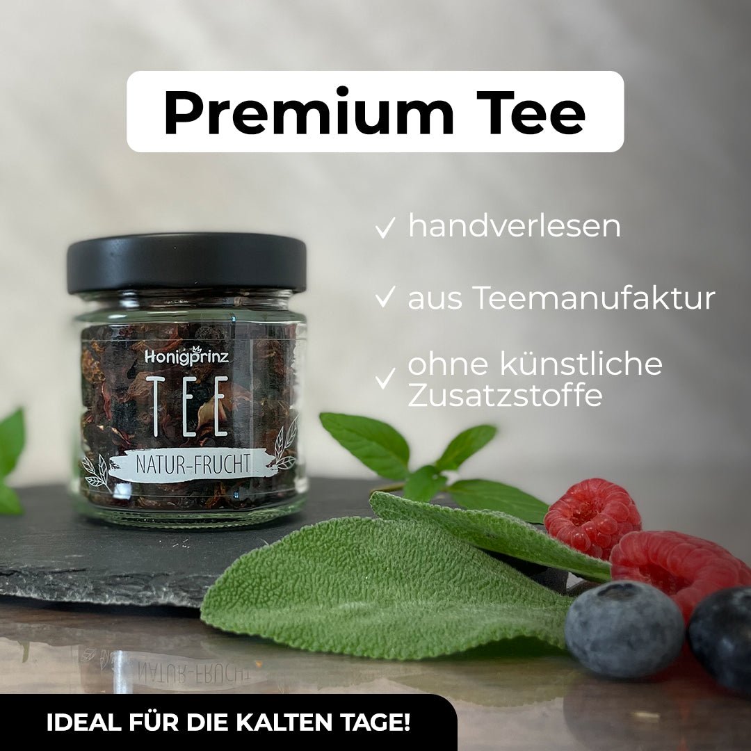 Honigprinz Tee im Glas – Natur Frucht - Honigprinz