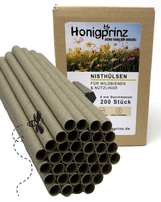 Nisthülsen für Wildbienen 200 Stk. / 6mm - Honigprinz