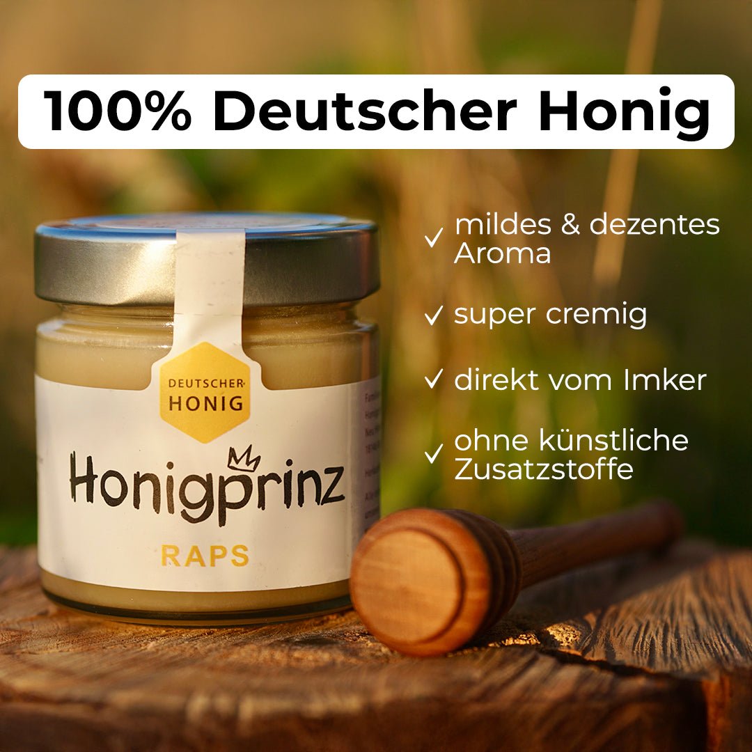 Raps Honig Vorteilspack 3 x 250g - Honigprinz